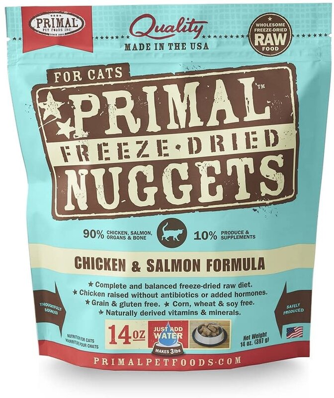 Primal Primal Cat - Freeze-Dried Nuggets Chicken & Salmon 14oz