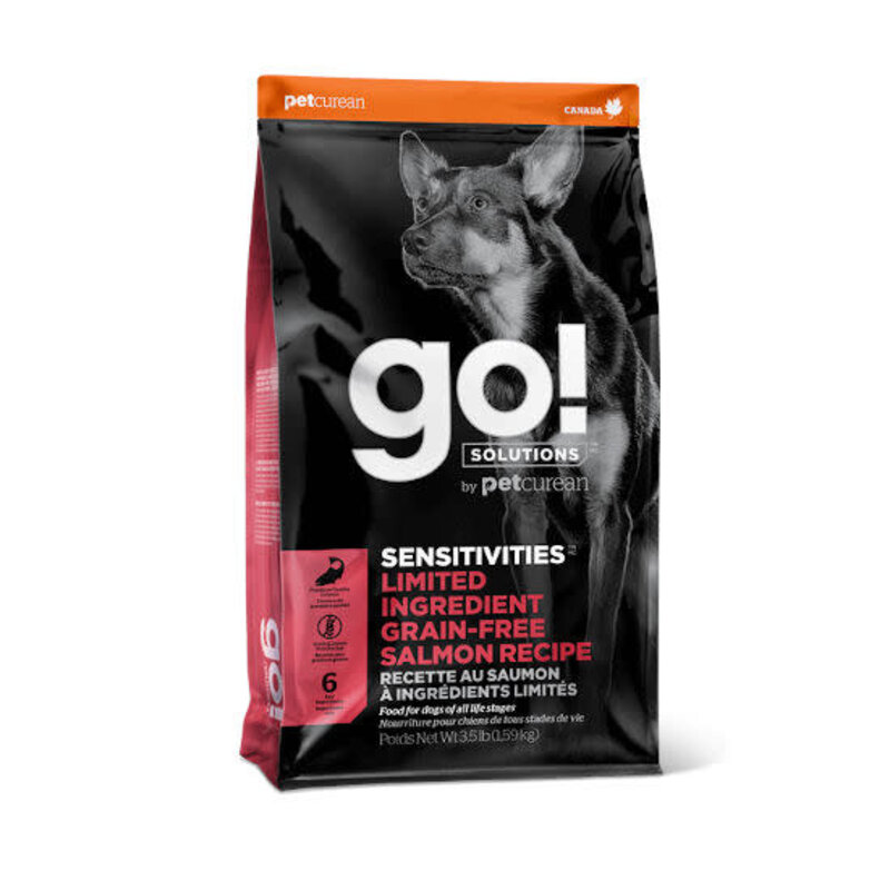 PETCUREAN Go! Solutions Dog Dry - Sensitivities Limited Ingredient Grain-Free Salmon 3.5lbs