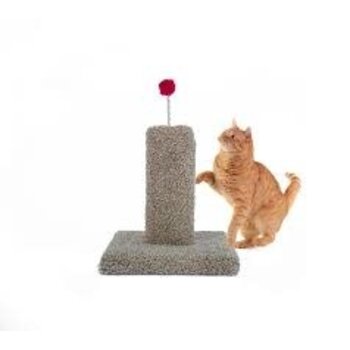 Wonder Pet Carpet Cat Scratch Post with Pom Pom