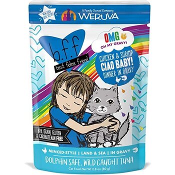 Weruva Weruva Cat Wet - BFF OMG "Ciao Baby!" Chicken & Shrimp 2.8oz Pouch