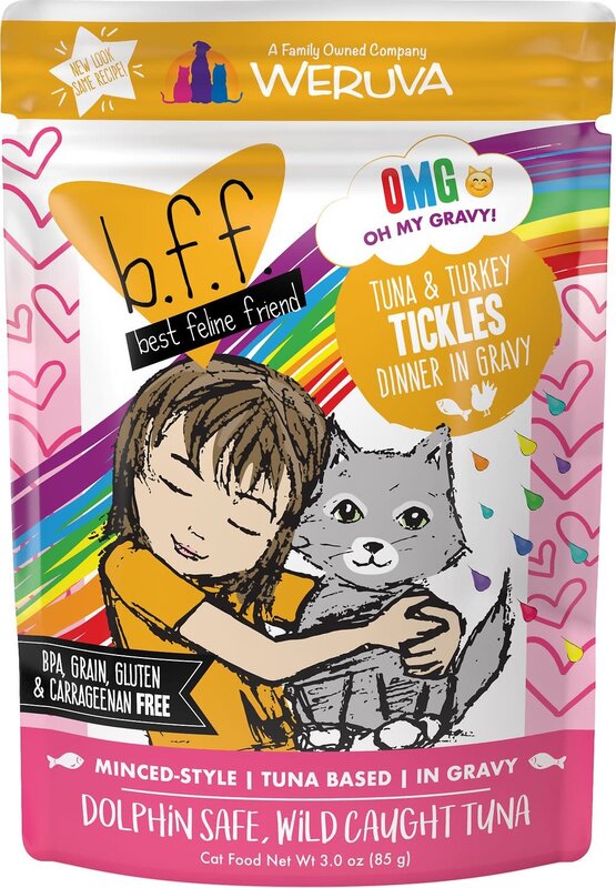 Weruva Weruva Cat Wet - BFF OMG "Tickles" Tuna & Turkey 3oz Pouch