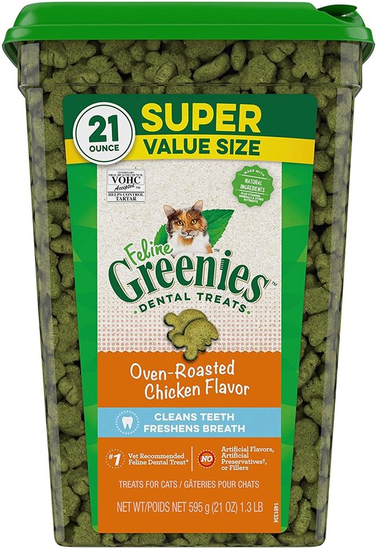 Greenies Feline Greenies Cat - Chicken Dental Treat 21oz (Jumbo)