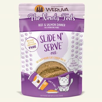 Weruva Weruva Cat Wet - Slide N' Serve Pate "The Newly Feds" Beef & Salmon 2.8oz Pouch