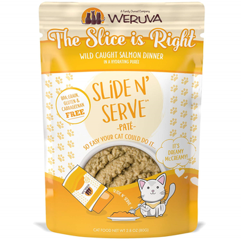 Weruva Weruva Cat Wet - Slide N' Serve Pate "The Slice is Right" Wild Caught Salmon 2.8oz Pouch