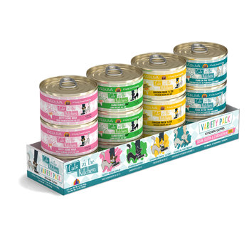 Weruva Cats in The Kitchen - Kitchen Cuties Assorted Variety Pack 12 x 3.2oz Cans