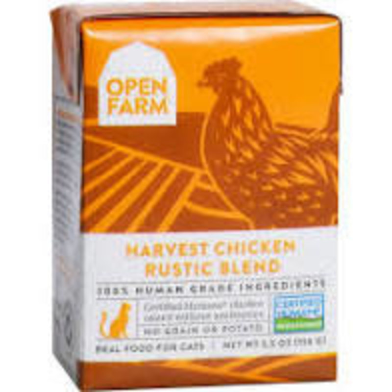 Open Farm Open Farm Cat Wet -  Harvest Chicken Rustic Blend 5.5oz