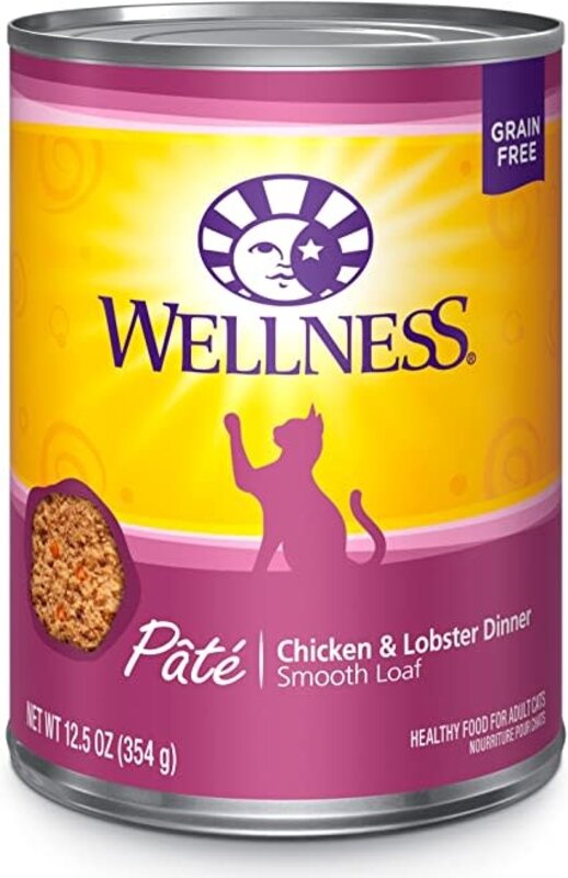 Wellness Wellness Cat Wet - Chicken & Lobster Pate  12.5oz