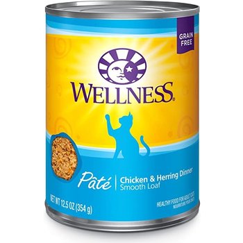 Wellness Wellness Cat Wet - Chicken & Herring Pate 12.5oz
