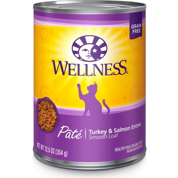 Wellness Wellness Cat Wet - Turkey & Salmon Pate 12.5oz