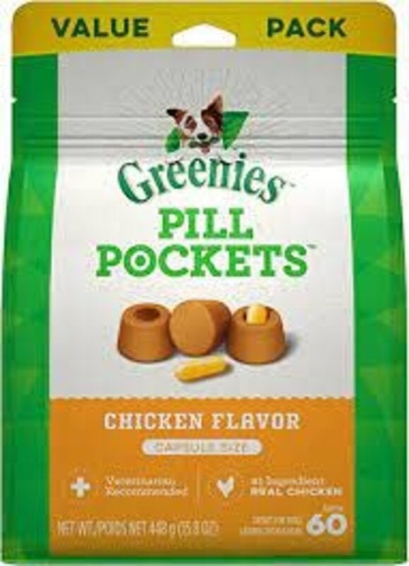 Greenies Greenies Dog - Pill Pockets Chicken 15.8oz
