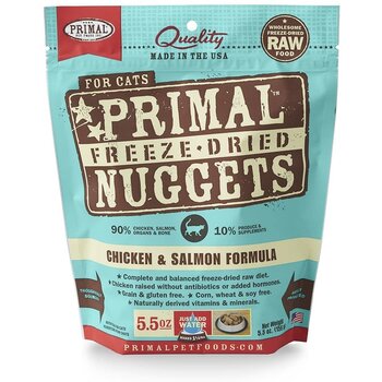 Primal Primal Cat - Freeze-Dried Nuggets Chicken & Salmon 5.5oz