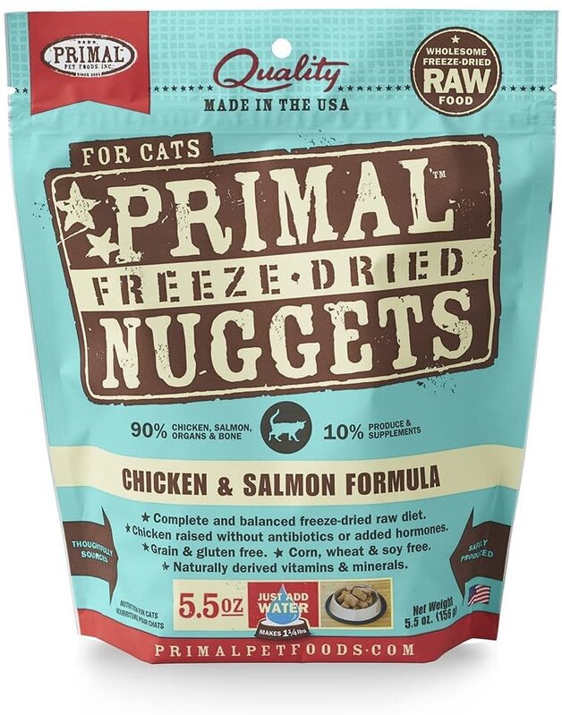Primal Primal Cat - Freeze-Dried Nuggets Chicken & Salmon 5.5oz