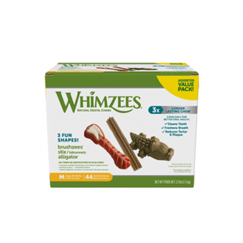 Whimzees Whimzees Value Box Medium Size (44ct)