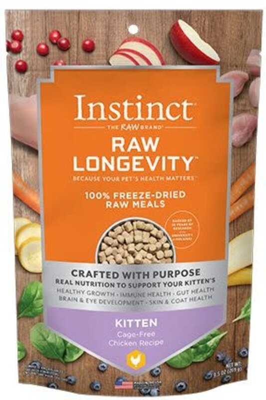 Instinct Instinct Cat - Raw Longevity Freeze-Dried Raw Meals Kitten Chicken 9.5oz