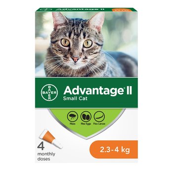 Bayer Advantage II - Cats 2.3kg - 4kg (4pk)