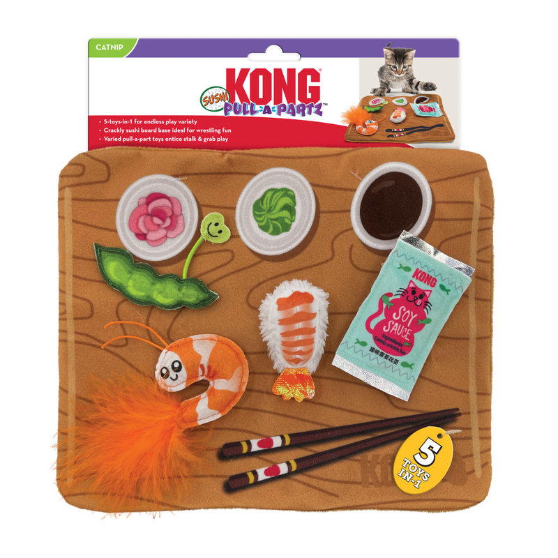 Kong Kong Sushi Pull A Part Cat Toy