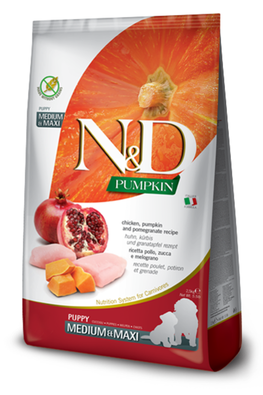 n&d N&D Dog Dry -  Pumpkin Chicken & Pomegranate Puppy Med/Maxi 5.5lbs