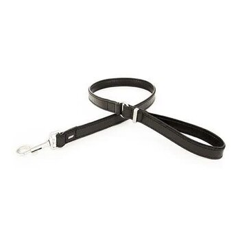 ezydog EzyDog Oxford Leather Leash Black Dog