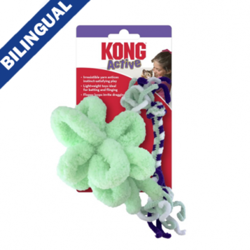 Kong Kong Active- Rope Mint & Purple Cat Toy (2 Pack)