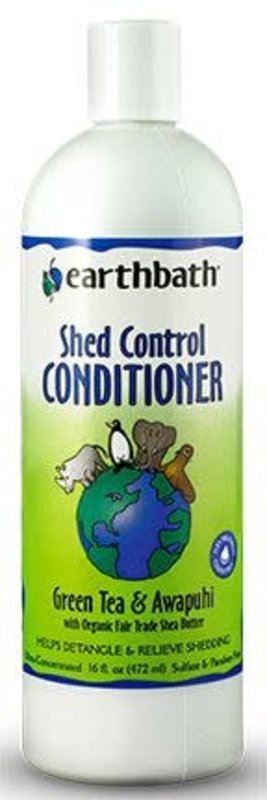 Earth Bath earthbath Dog - Shed Control Conditioner Green Tea Scent Awapuhi 16oz