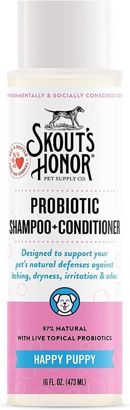 Skouts Honor Skout's Honor - Probiotic Happy Puppy Shampoo+Conditioner 16oz