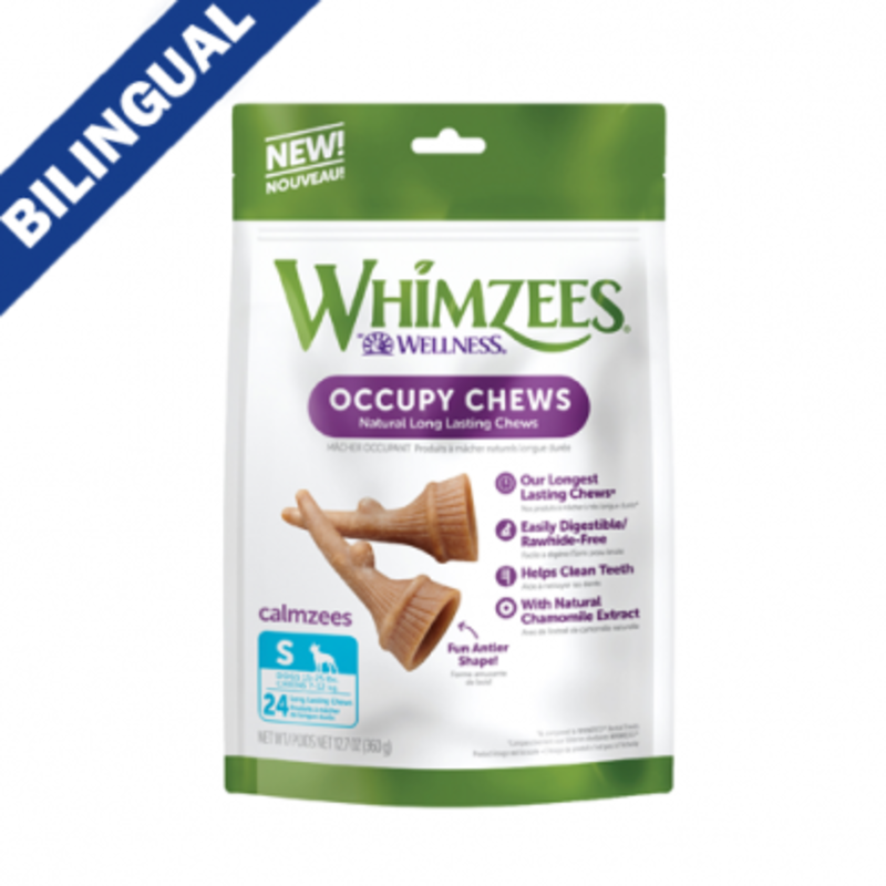 Whimzees WHIMZEES® OCCUPY CALMZEES DENTAL CHEWS VALUE BAG SMALL (24PC) 12.7 OZ