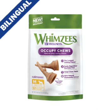 Whimzees WHIMZEES® OCCUPY CALMZEES DENTAL CHEWS VALUE BAG MEDIUM (12PC) 12.7 OZ