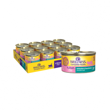 Wellness Wellness Cat Wet - Kitten Whitefish & Tuna 3oz