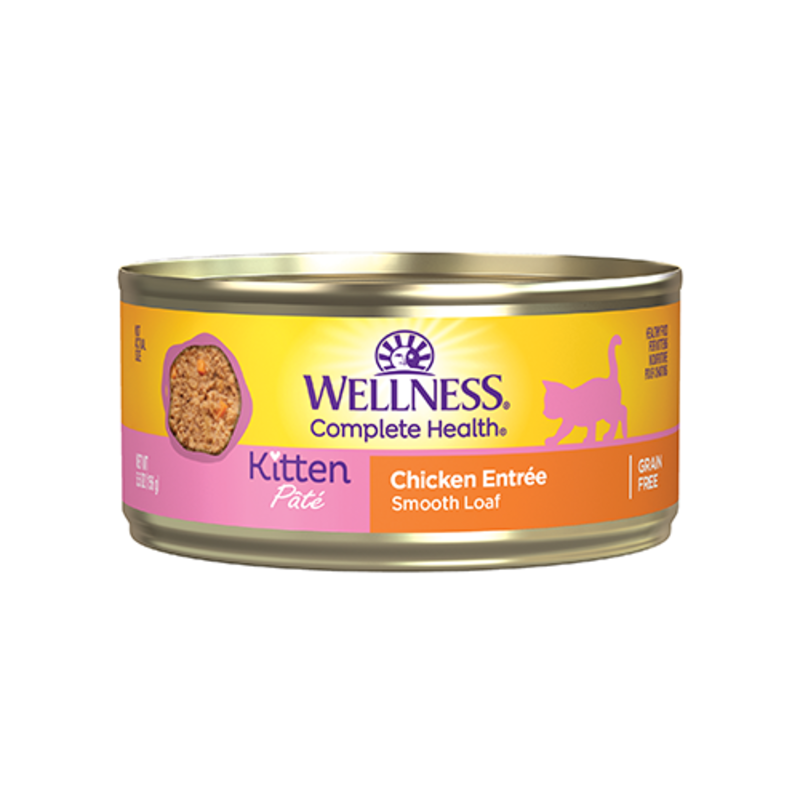 Wellness WELLNESS® COMPLETE HEALTH™ GRAIN FREE KITTEN CHICKEN  PATE WET KITTEN FOOD 5.5OZ