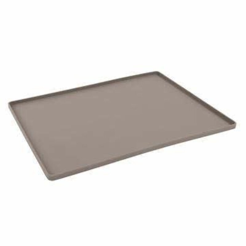 Messy Mutts Messy Mutts Silicone Mat Grey (15.75in x 11.8in) for Dogs & Cats