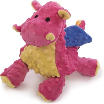 GoDog GoDog™ Dinos Dog Toy - Pink Dragon Large