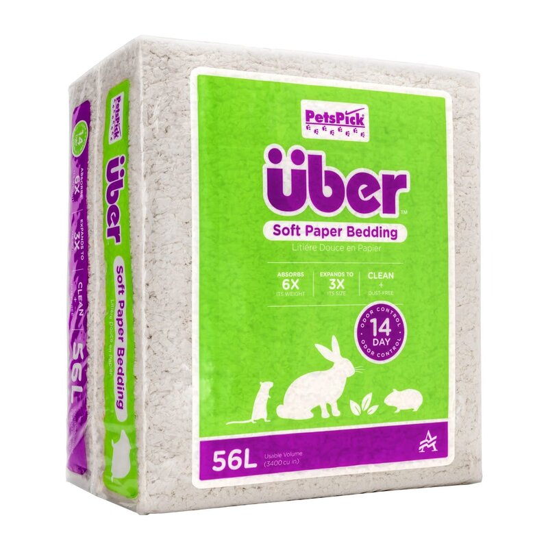 BIO BUBBLE PETS Pets Pick - Uber Soft Paper Bedding 56L White