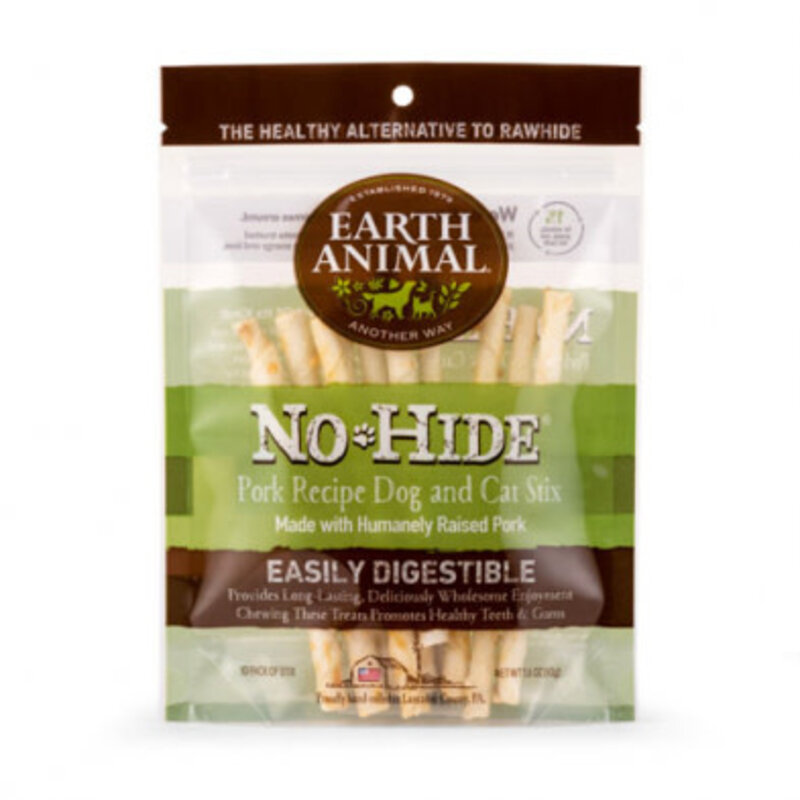 Earth Animal Earth Animal® No-Hide® Pork Recipe Stix (10 Pack) Dog & Cat Chew