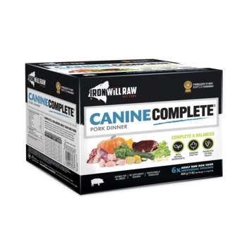 Iron Will Iron Will Raw - Canine Complete Pork Dinner 6lbs
