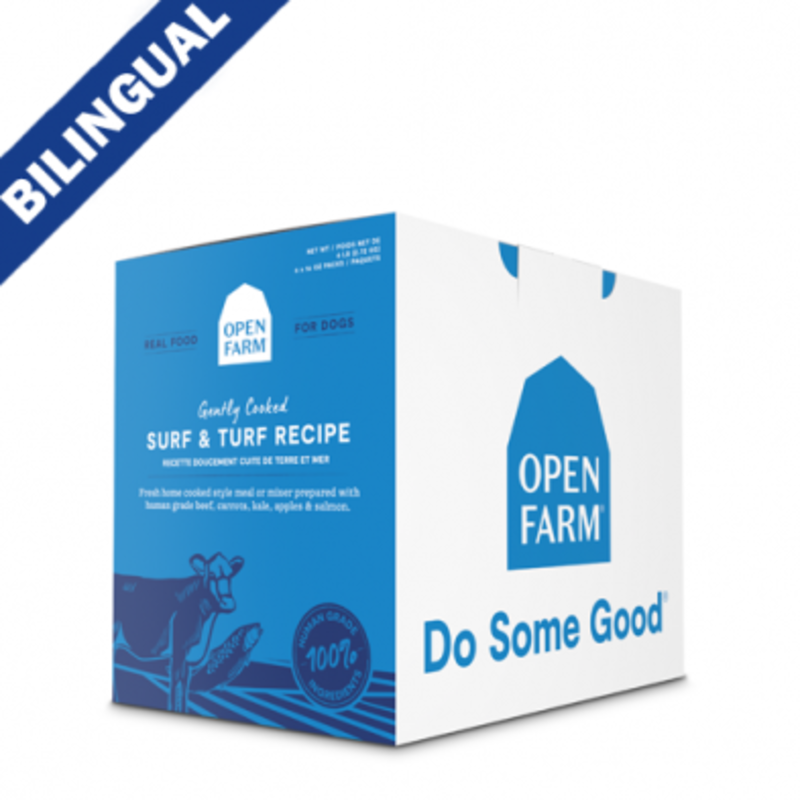 Open Farm OPEN FARM® SURF & TURF GENTLY COOKED RECIPE FROZEN DOG FOOD 96 OZ