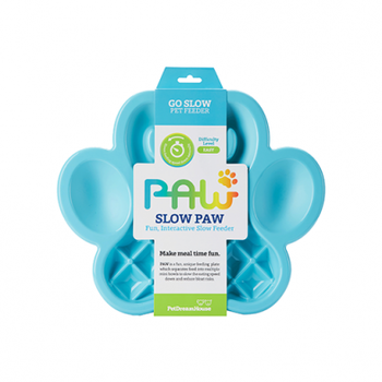 PetDreamHouse PetDreamHouse PAW Dish Slow Feeder Blue