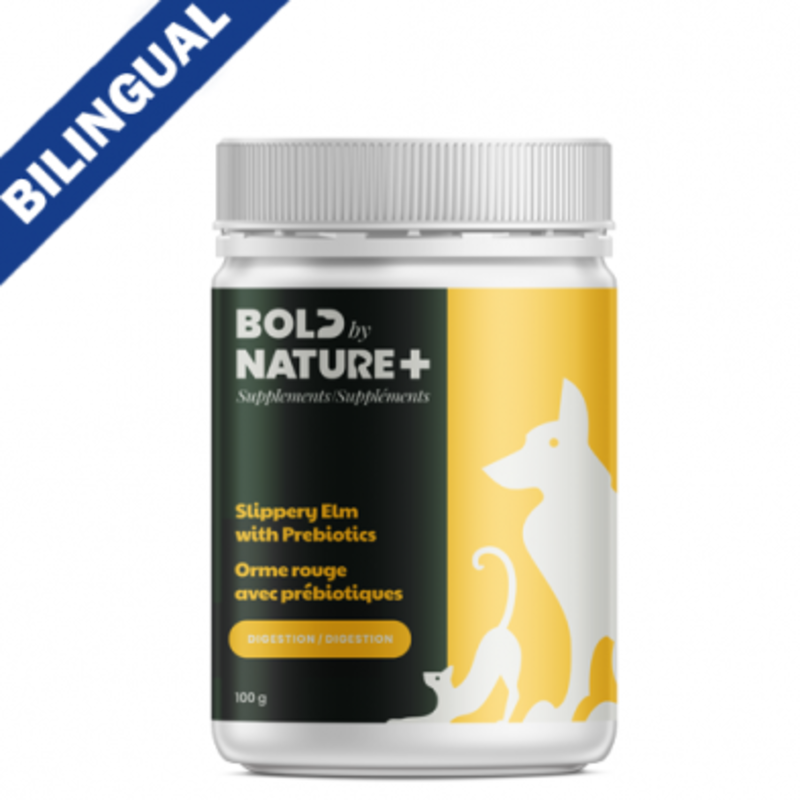 BOLD By Nature BOLD BY NATURE SLIPPERY ELM WITH PROBIOTICS SUPPLEMENT FOR DOGS & CATS 100GM