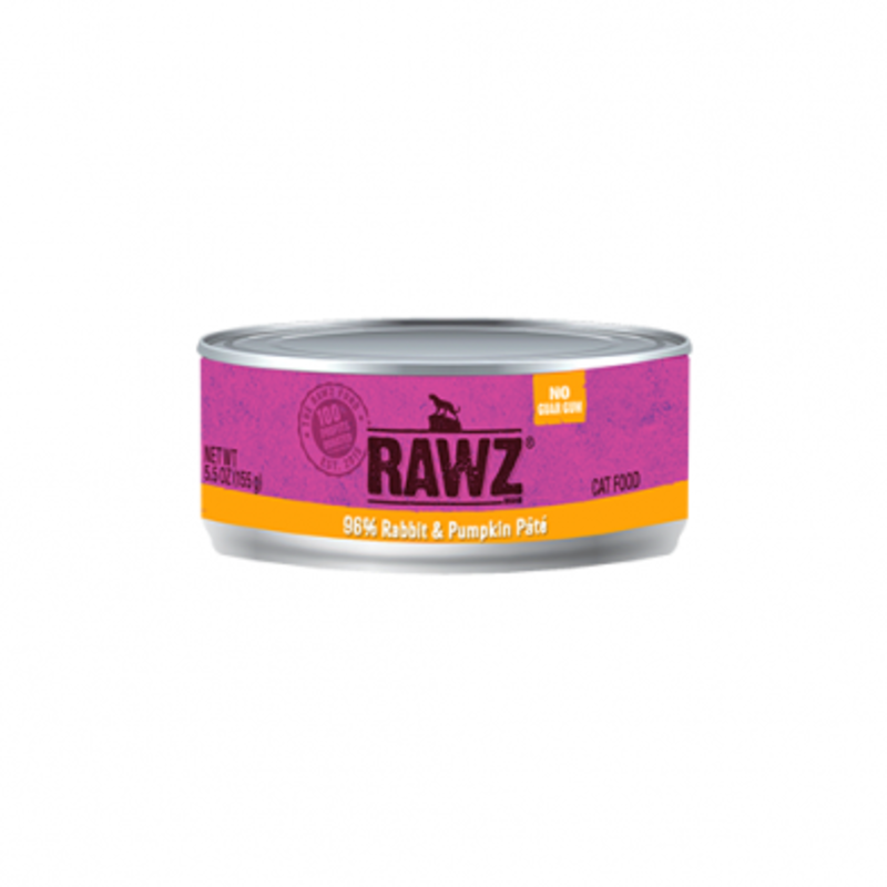 rawz Rawz Cat Wet - 96% Rabbit & Pumpkin Pate 5.5oz