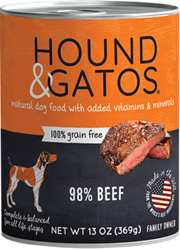 Hound & Gatos Hound & Gatos Dog Beef - 13oz