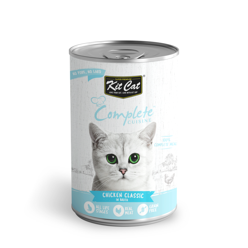 Kit Cat Kit Cat® Complete Cuisine™ Chicken Classic in Broth Wet Cat Food 150gm