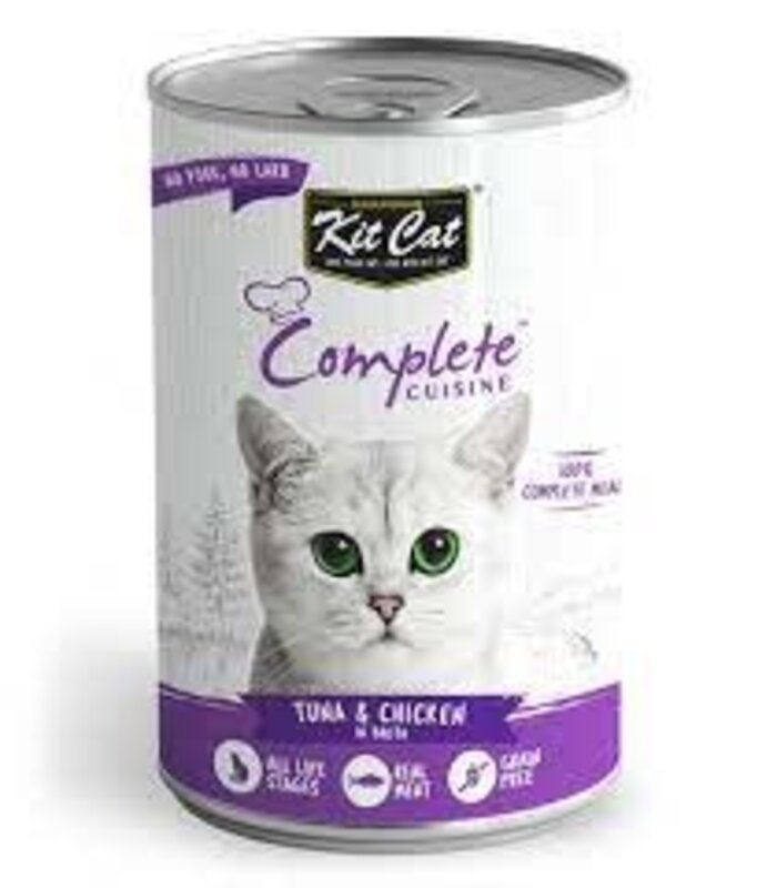 Kit Cat Kit Cat® Complete Cuisine™ Tuna and Chicken in Broth Wet Cat Food 150gm