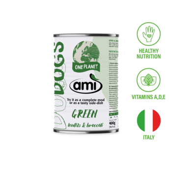 Ami Ami One Planet Dog Food Wet -  Lentil & Broccoli 14.11 oz