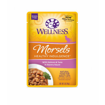 Wellness Wellness® Healthy Indulgence® Morsels Salmon & Tuna Wet Cat Food  3 oz