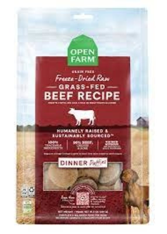 Open Farm Open Farm Dog - Grain-Free Freeze-Dried Raw Beef Dinner Patties 10.5oz