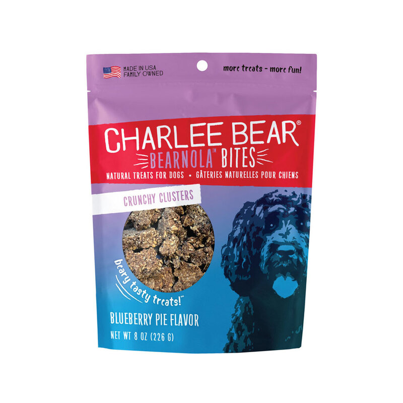 Charlee Bear Treats Charlee Bear Dog Treat - Bearnola Bites Blueberry Pie Flavour 8oz