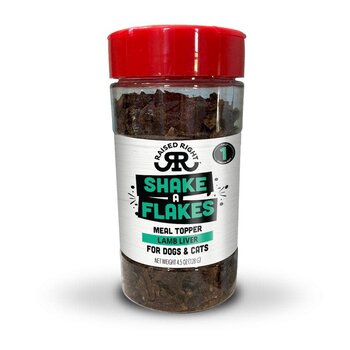 Raised Right Raised Right Shake A Flake Meal Topper Lamb Liver For Dogs and Cats