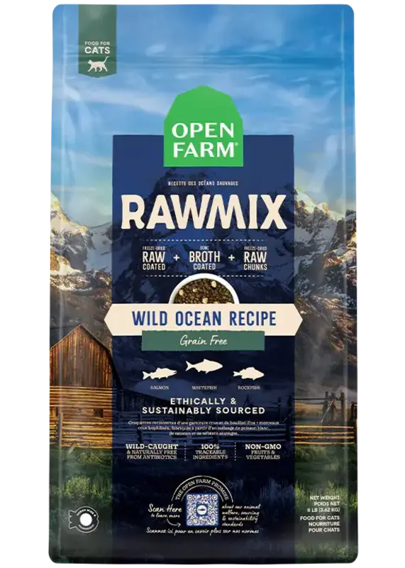 Open Farm Open Farm Cat Dry - Raw Mix Grain-Free Wild Ocean 2.25lbs