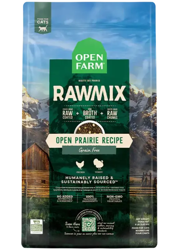 Open Farm Open Farm Cat Dry - Raw Mix Grain-Free Open Prairie 2.2lbs