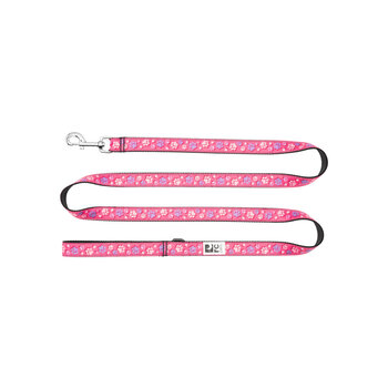 RC Pets RC Pets - Patterned Leash 1" x 6' Fresh Tracks Pink