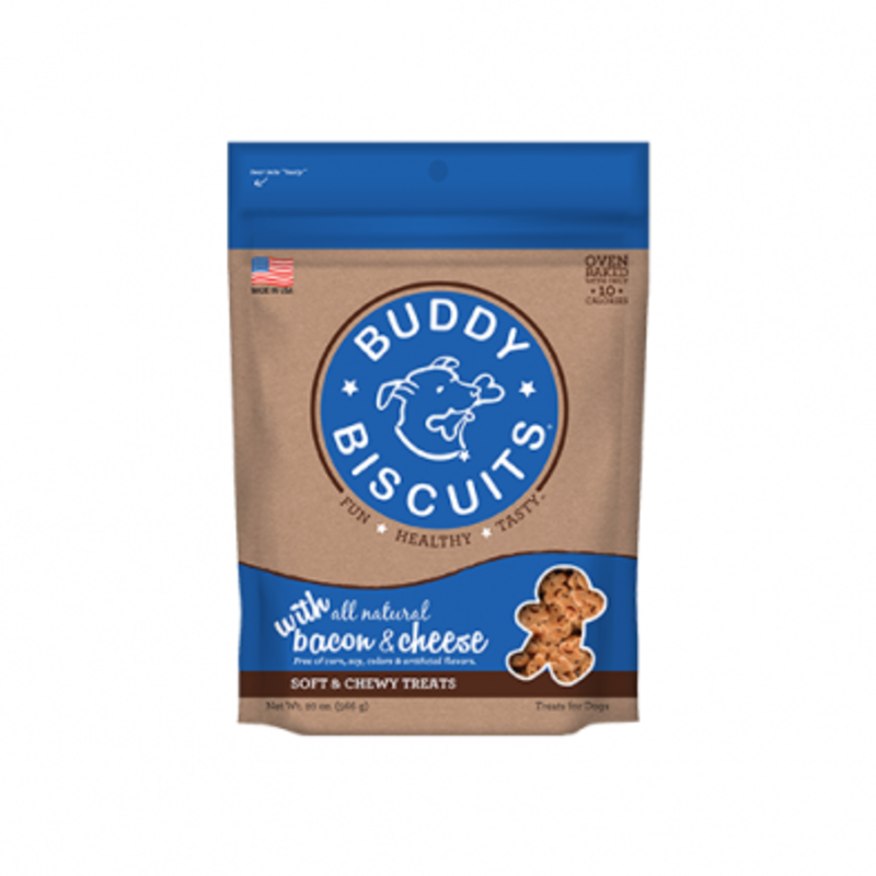 Buddy Softies Buddy Biscuits Dog Treat - Original Soft & Chewy Bacon & Cheese 20 oz